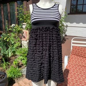 Black and white cute kids dress